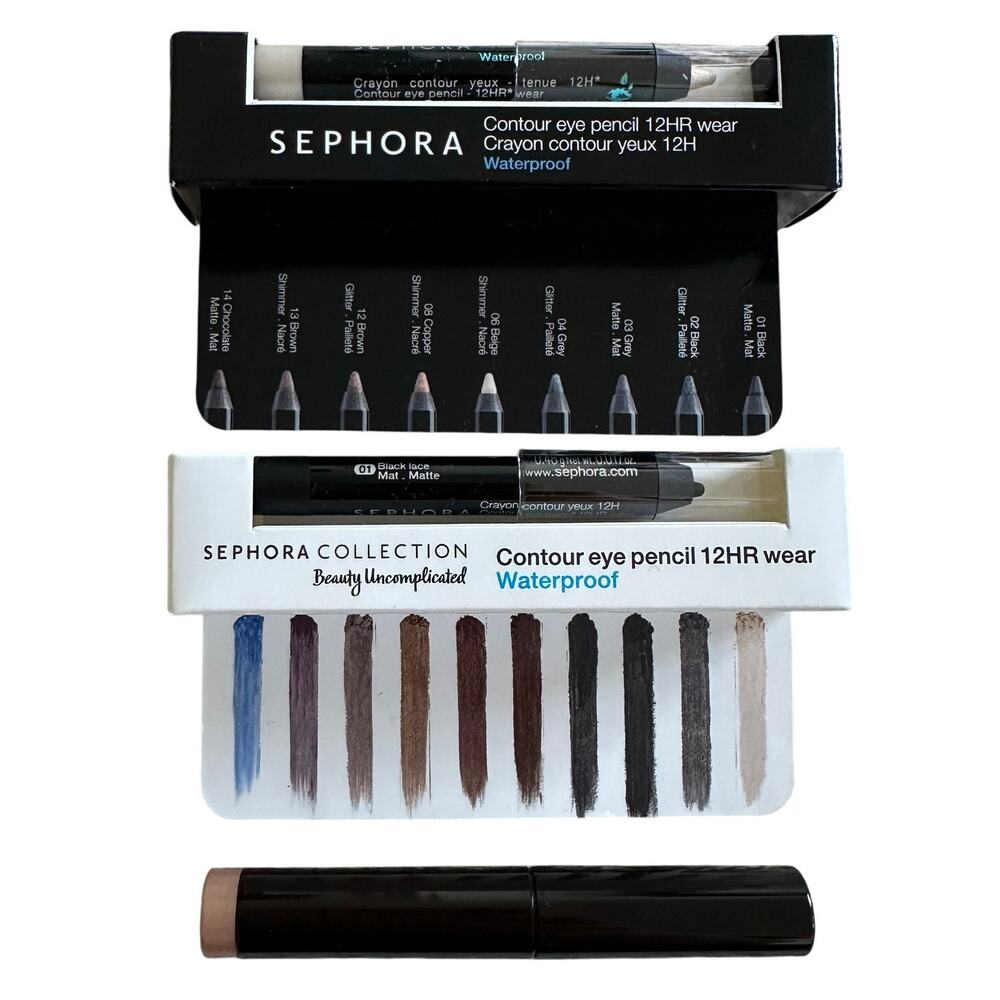 3 Eye Pencil Bundle Black Sephora Laura Mercier Liner & Gold Highlighter